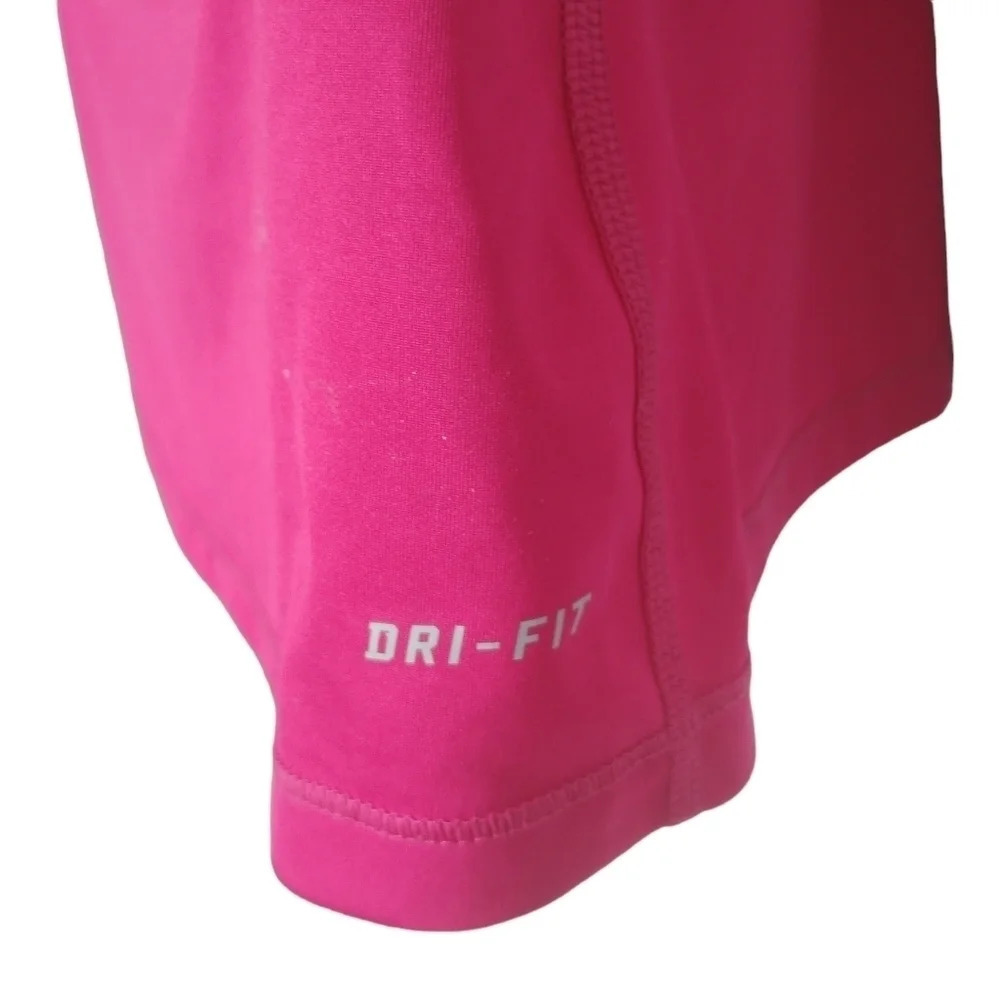 Nike Pro Dry Fit Top V Neck  Hot Pink M - Picture 4 of 9